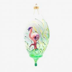 Wiktoria Pink Flamingo Dome Ornament