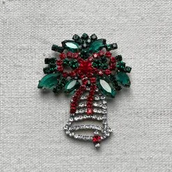 Nostalgie Christbaumschmuck Holiday Bell Brooch