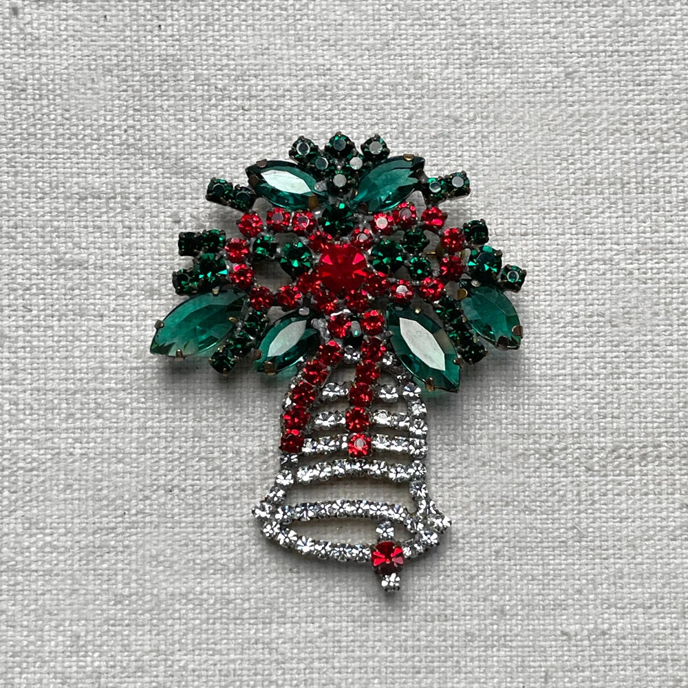 Nostalgie Christbaumschmuck Holiday Bell Brooch 3 Nostalgie Christbaumschmuck Holiday Bell Brooch