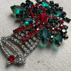 Nostalgie Christbaumschmuck Holiday Bell Brooch