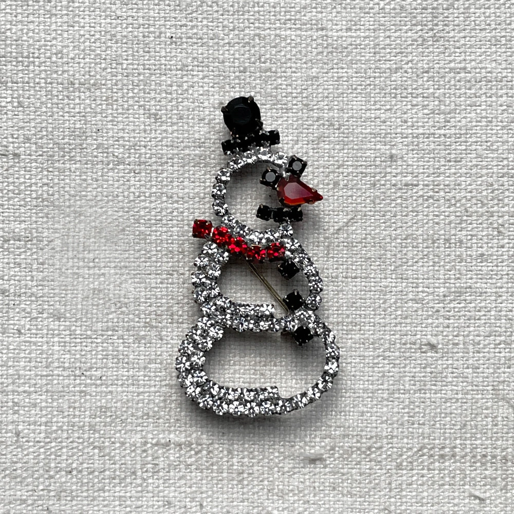 Nostalgie Christbaumschmuck Snowman Brooch 3 Nostalgie Christbaumschmuck Snowman Brooch
