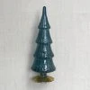 Cody Foster & Co. 8" Standing Glass Tree In Dark Blue Holiday