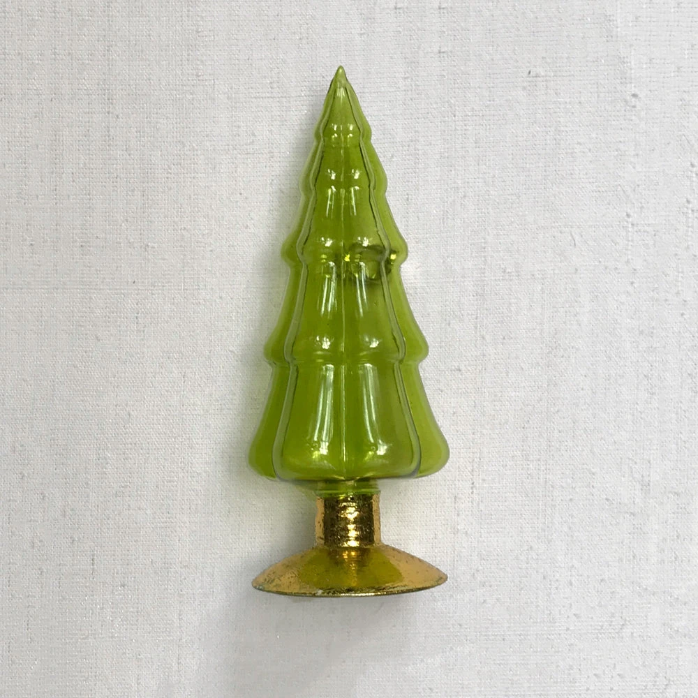 Cody Foster & Co. 6" Standing Glass Tree In Green Holiday 3 Cody Foster & Co. 6" Standing Glass Tree In Green Holiday