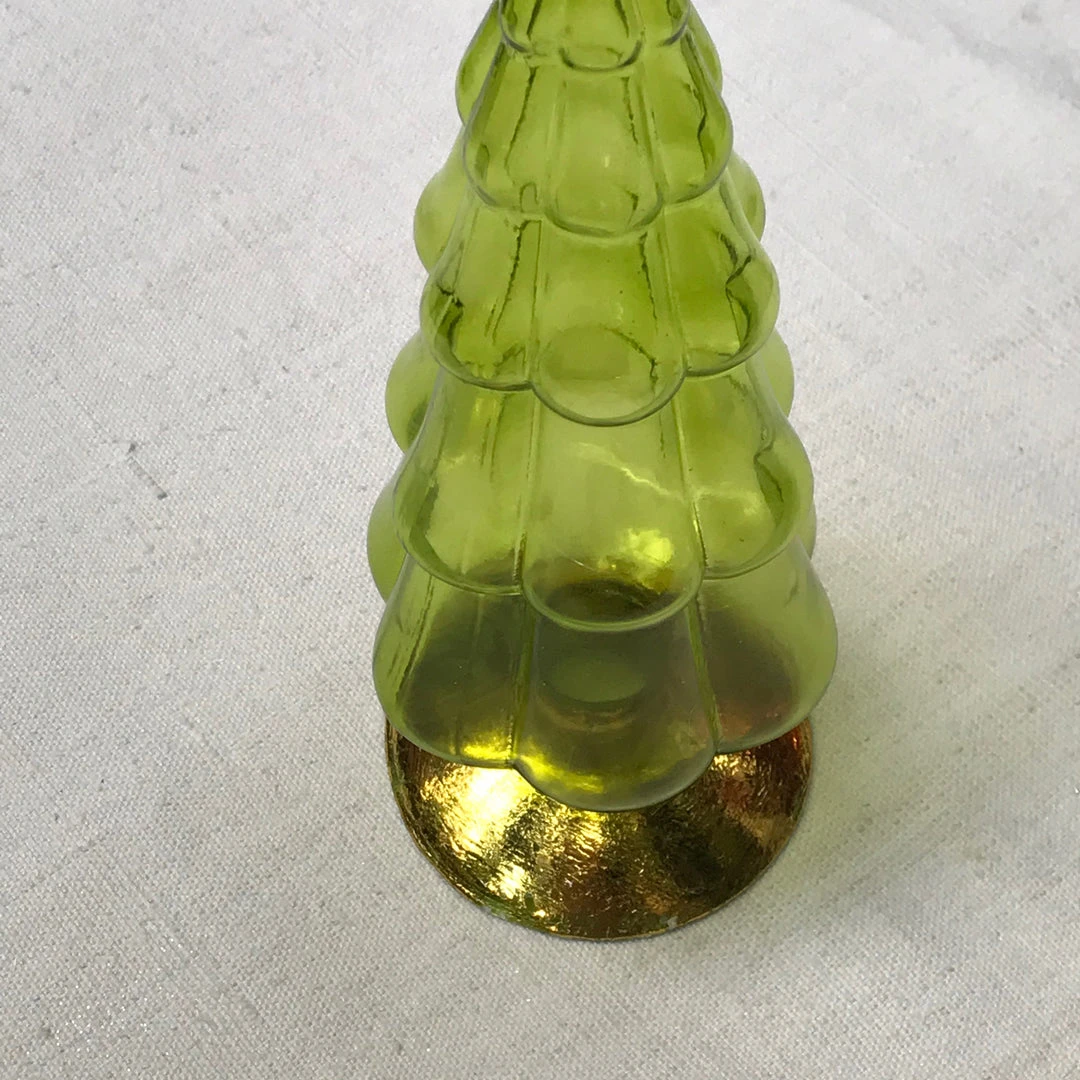 Cody Foster & Co. 6" Standing Glass Tree In Green Holiday 4 Cody Foster & Co. 6" Standing Glass Tree In Green Holiday