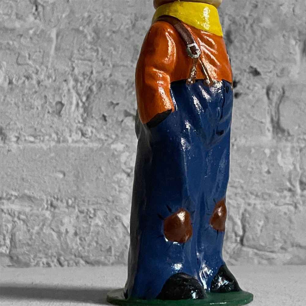 Ino Schaller Papier Mâché Bunny Boy In Blue Plants 4 Ino Schaller Papier Mâché Bunny Boy In Blue Plants