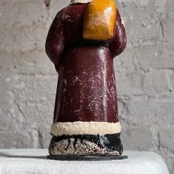 Ino Schaller Santa In A Red Coat With Stars Holiday