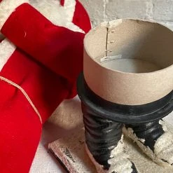 Ino Schaller Nostalgic Large Santa With Decorated Tree Holiday