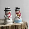 Holiday Ino Schaller Small Snowmen With Brooms 2 Holiday Ino Schaller Small Snowmen With Brooms