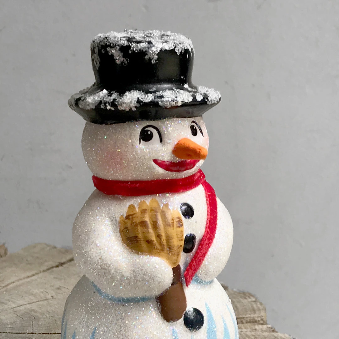 Holiday Ino Schaller Small Snowmen With Brooms 4 Holiday Ino Schaller Small Snowmen With Brooms
