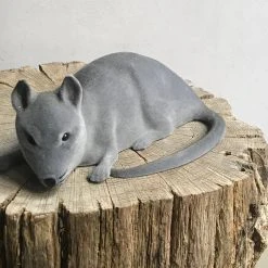 Holiday Ino Schaller Silver Flocked Mice