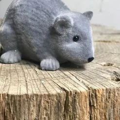 Holiday Ino Schaller Silver Flocked Mice