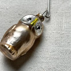 Nostalgie Christbaumschmuck Holiday Nostalgic Candle Holder With Mini Owl Ornament