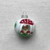 Nostalgie Christbaumschmuck Nostalgic Mushroom Ornament With Santa Inside Holiday
