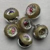 Nostalgie Christbaumschmuck Set Of 6 Nostalgic Rose Reflector Ball Ornaments Holiday