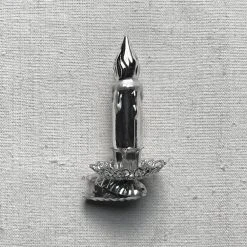 Nostalgie Christbaumschmuck Nostalgic Silver Clip-On Candle Ornament