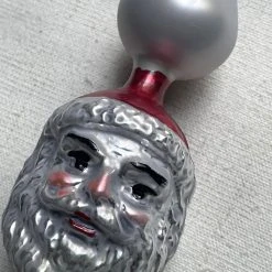 Nostalgie Christbaumschmuck Nostalgic Santa Head Tree Topper Holiday