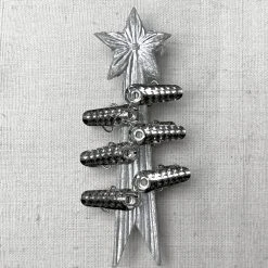 Ornament Holiday Clip-On Candle Holder Set