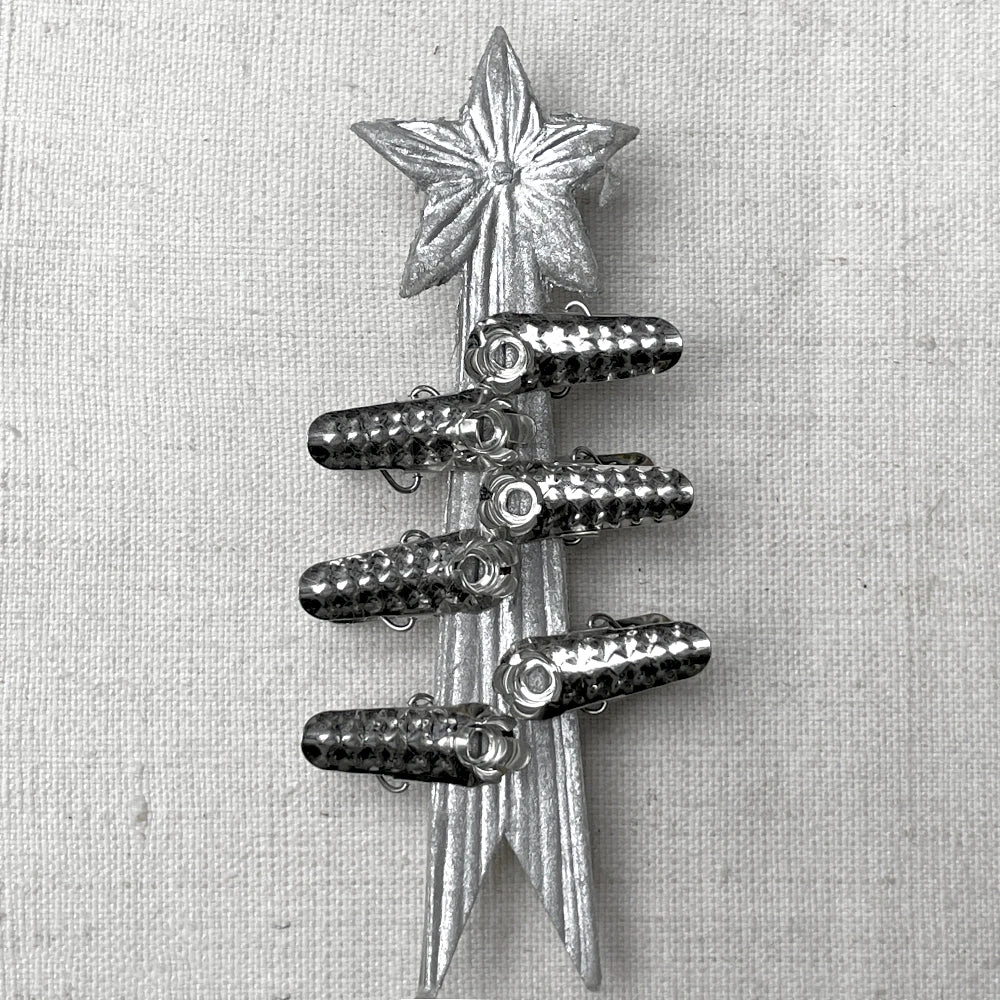 Ornament Holiday Clip-On Candle Holder Set 3 Ornament Holiday Clip-On Candle Holder Set