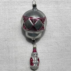 Nostalgie Christbaumschmuck Holiday Nostalgic Balloon With Mini Santa Ornament