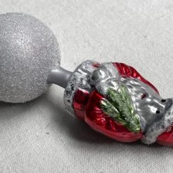 Nostalgie Christbaumschmuck Nostalgic Santa On Snowball Ornament Holiday