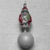Nostalgie Christbaumschmuck Nostalgic Santa On Snowball Ornament Holiday