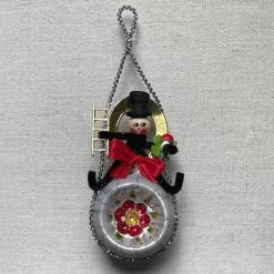 Nostalgie Christbaumschmuck Holiday Nostalgic Chenille Chimney Sweep Reflector Ornament