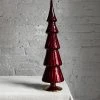 Cody Foster & Co. 17" Standing Glass Tree In Red 1 Cody Foster & Co. 17" Standing Glass Tree In Red