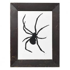 Hugo Guinness "Black Spider" In Vintage Frame Art & Objects