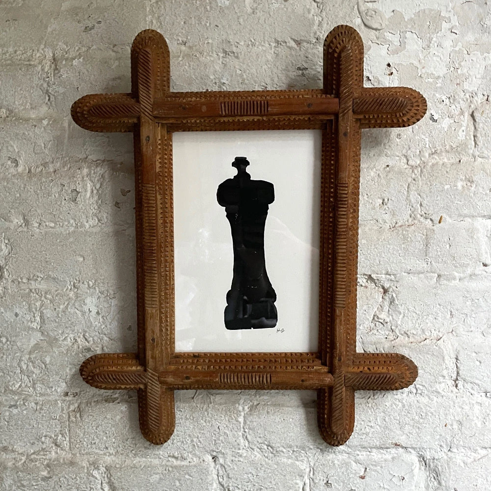 Hugo Guinness "Pepper Mill In Tramp Art Frame 4 Hugo Guinness "Pepper Mill In Tramp Art Frame