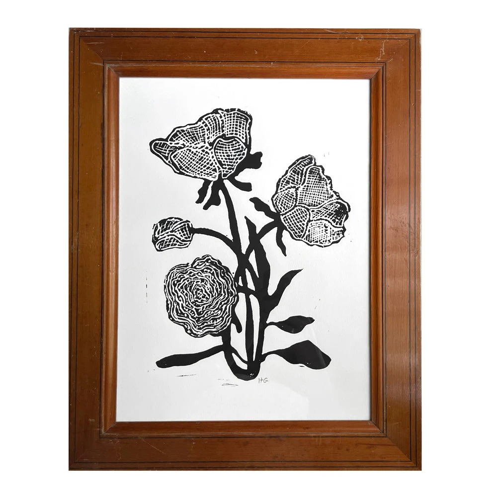 Hugo Guinness "Gothic Rose" In Vintage Frame 3 Hugo Guinness "Gothic Rose" In Vintage Frame