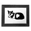 Hugo Guinness Art & Objects Cat With Black Nose" In Vintage Frame 2 Hugo Guinness Art & Objects Cat With Black Nose" In Vintage Frame