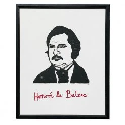 Hugo Guinness "Honore De Balzac" In Vintage Frame