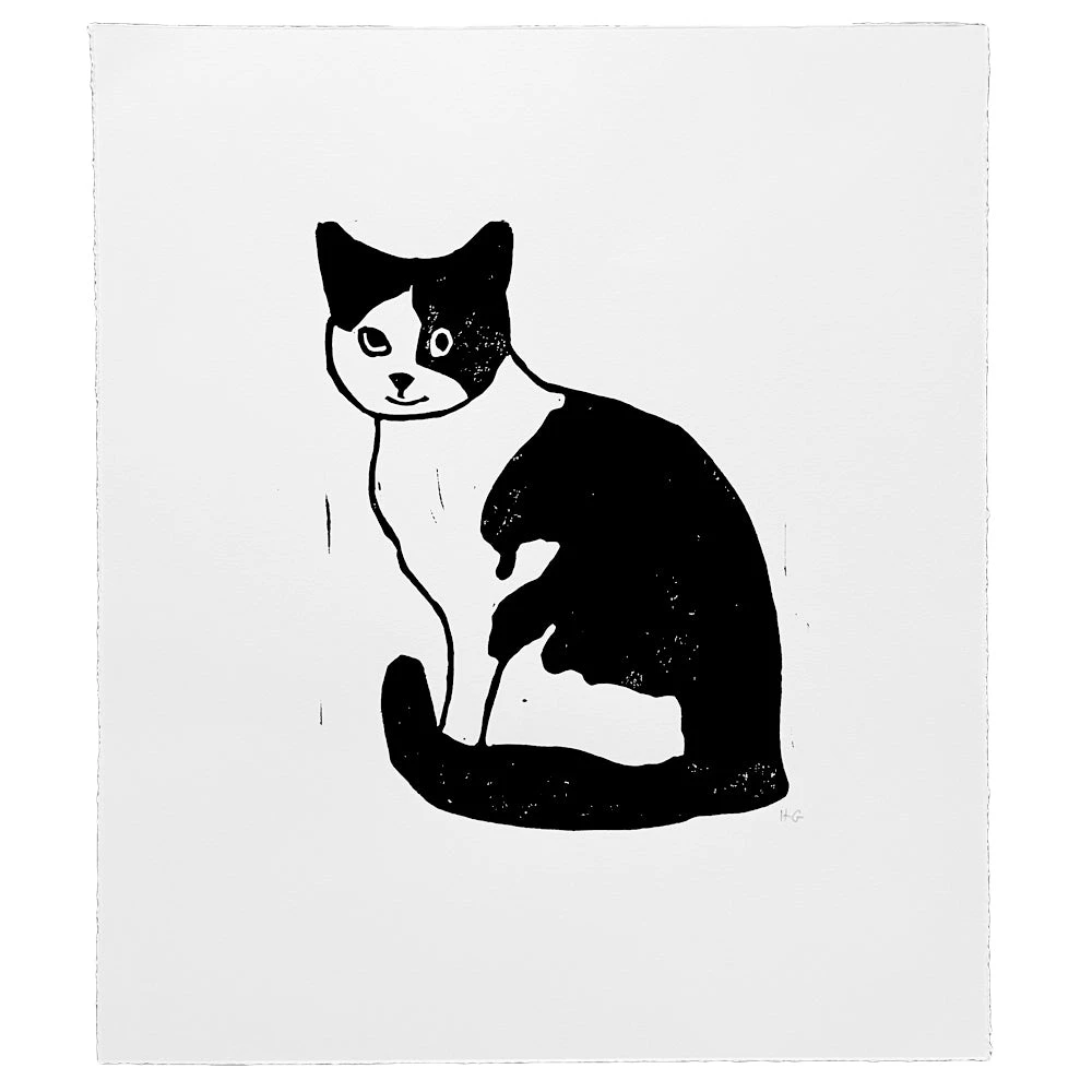 Hugo Guinness Left Facing Smiling Cat 3 Hugo Guinness Left Facing Smiling Cat