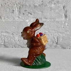 Ino Schaller Papier Mâché Small Walking Bunny With Basket Art & Objects