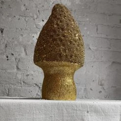 Ino Schaller Pointed Glitter Mushroom In Gold 7 Ino Schaller Pointed Glitter Mushroom In Gold