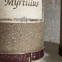 Vintage Handmade Antique Italian Paper Boxes - Natural With Maroon Trim Vintage & Antiques