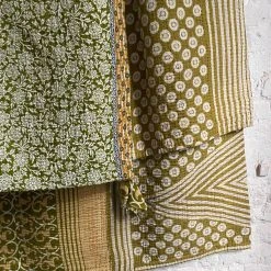 Jeanette Farrier Vintage Sari Double Treble Bedcover (JF6201) Textiles & Rugs