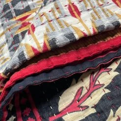 Jeanette Farrier Vintage Sari Double Treble Bedcover (JF6202)