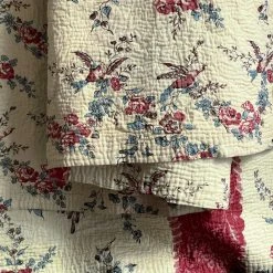 "18 C. French Floral" John Derian For Jeanette Farrier Printed King Bedcover Textiles & Rugs -Home Decor Haven John Derian Jeanette Farrier Printed BedCovers IMG 8239 1080x1080