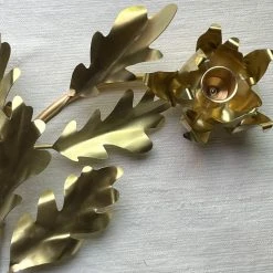 Jess Wheeler Six Oak Brass Candelabra