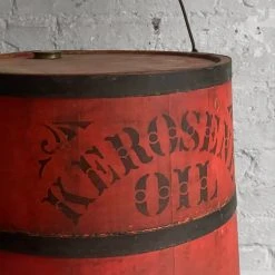 Vintage Late 19th Century Lidded Kerosene Bucket Vintage & Antiques