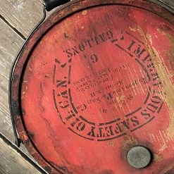 Vintage Late 19th Century Lidded Kerosene Bucket Vintage & Antiques