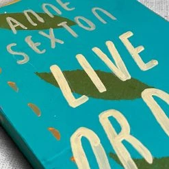 Leanne Shapton "Live Or Die" Wooden Book Object D'art