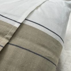 Libeco Linen Zwin Stripe Euro Sham Pair Textiles & Rugs