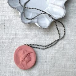 Marcie McGoldrick Soldier Pendant Necklace In Coral
