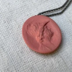 Marcie McGoldrick Soldier Pendant Necklace In Coral