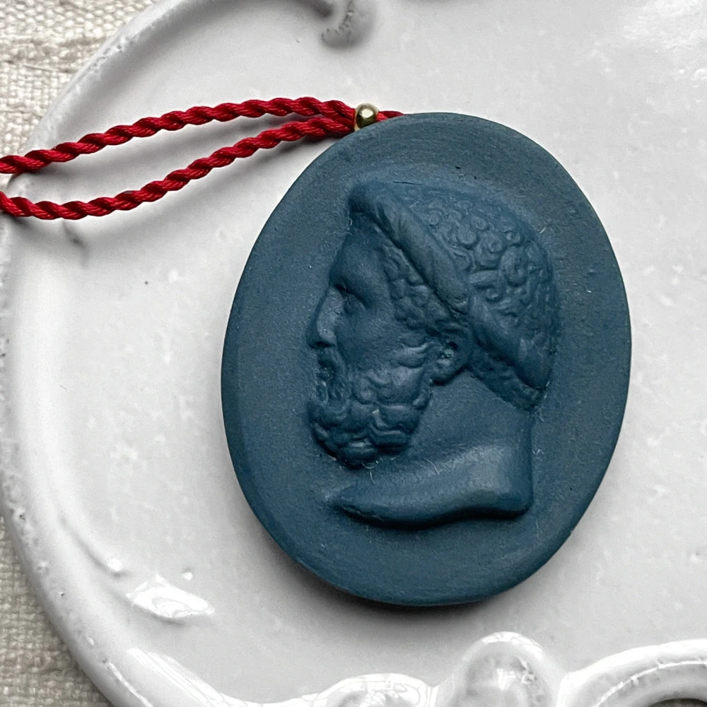 Marcie McGoldrick Emperor Pendant Necklace In Indigo 4 Marcie McGoldrick Emperor Pendant Necklace In Indigo