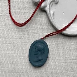 Marcie McGoldrick Caligula Pendant Necklace In Indigo