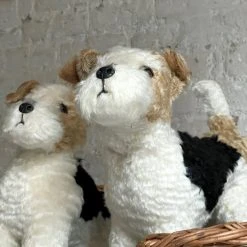 Michel Taillis Création Animated Fox Terrier Dogs In A Wicker Basket 8 Michel Taillis Création Animated Fox Terrier Dogs In A Wicker Basket
