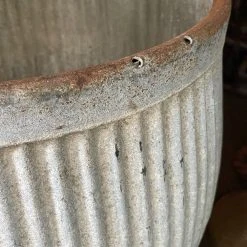 Ceramic & Porcelain Fruit Vintage Zinc Barrel